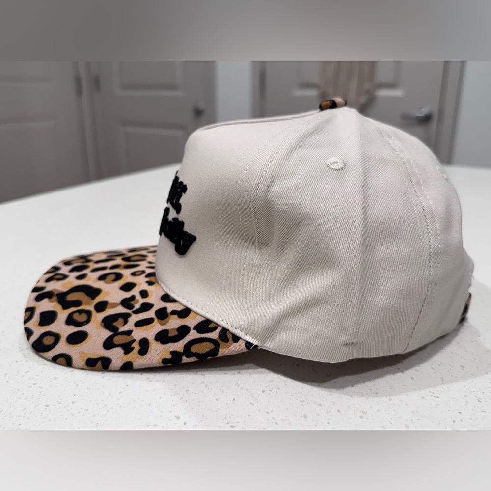 Field Grade “F*ck Off, Respectfully” Leopard Print Snapback Hat - NWOT - Picture 2 of 7